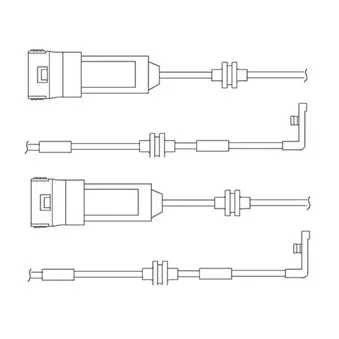 Kit de contact avertisseur, usure des plaquettes de freins DELPHI LZ0145