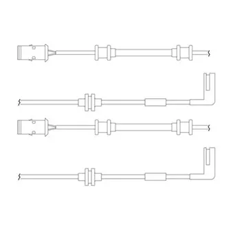 Kit de contact avertisseur, usure des plaquettes de freins DELPHI LZ0148