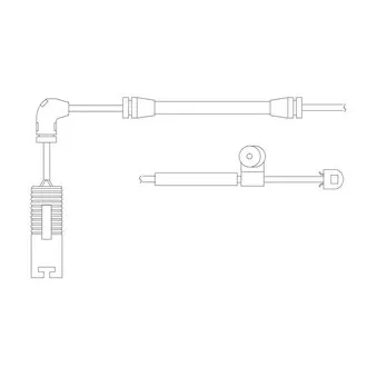 Kit de contact avertisseur, usure des plaquettes de freins DELPHI LZ0150
