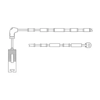Kit de contact avertisseur, usure des plaquettes de freins DELPHI LZ0151