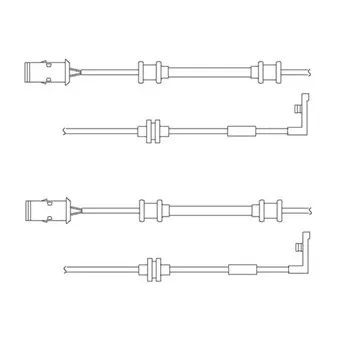 Kit de contact avertisseur, usure des plaquettes de freins DELPHI LZ0152
