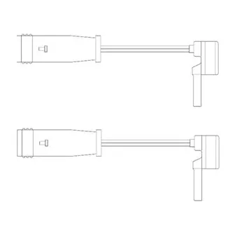 Kit de contact avertisseur, usure des plaquettes de freins DELPHI LZ0153
