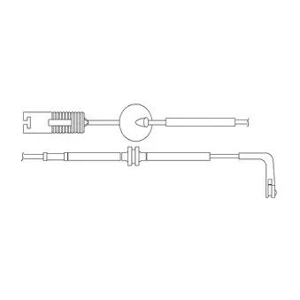 Kit de contact avertisseur, usure des plaquettes de freins DELPHI LZ0155