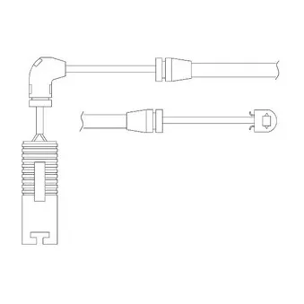 Kit de contact avertisseur, usure des plaquettes de freins DELPHI LZ0156