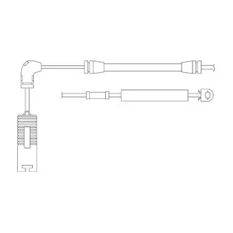 Kit de contact avertisseur, usure des plaquettes de freins DELPHI