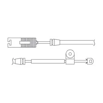Kit de contact avertisseur, usure des plaquettes de freins DELPHI LZ0158