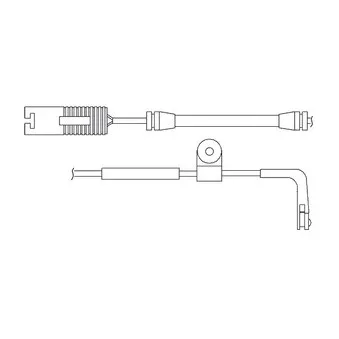 Kit de contact avertisseur, usure des plaquettes de freins DELPHI LZ0159