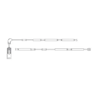 Kit de contact avertisseur, usure des plaquettes de freins DELPHI LZ0160