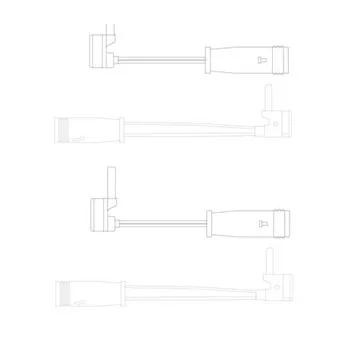 Kit de contact avertisseur, usure des plaquettes de freins DELPHI LZ0163