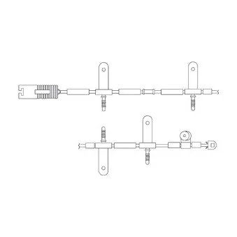 Kit de contact avertisseur, usure des plaquettes de freins DELPHI LZ0165