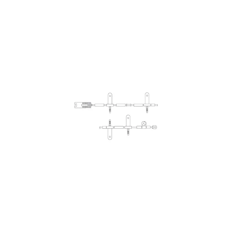 Kit de contact avertisseur, usure des plaquettes de freins DELPHI LZ0165