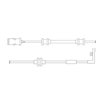 Kit de contact avertisseur, usure des plaquettes de freins DELPHI