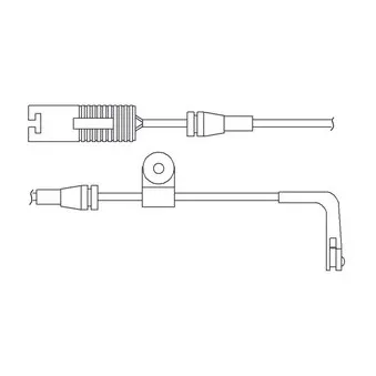 Kit de contact avertisseur, usure des plaquettes de freins DELPHI LZ0168