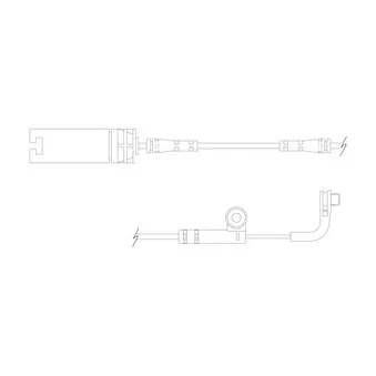 Kit de contact avertisseur, usure des plaquettes de freins DELPHI LZ0170