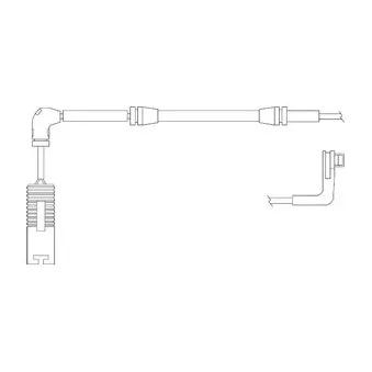 Kit de contact avertisseur, usure des plaquettes de freins DELPHI LZ0171