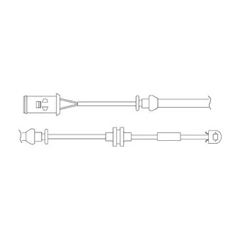 Kit de contact avertisseur, usure des plaquettes de freins DELPHI LZ0176