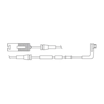 Kit de contact avertisseur, usure des plaquettes de freins DELPHI LZ0178