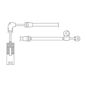Kit de contact avertisseur, usure des plaquettes de freins DELPHI LZ0180