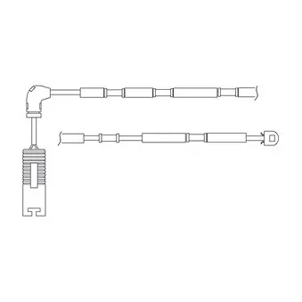 Kit de contact avertisseur, usure des plaquettes de freins DELPHI LZ0182