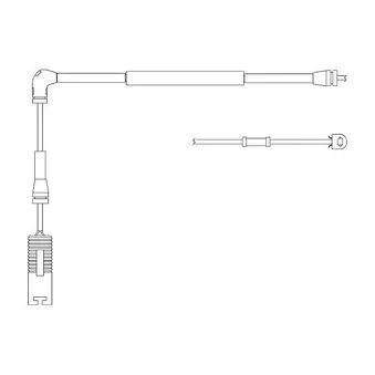 Kit de contact avertisseur, usure des plaquettes de freins DELPHI LZ0183