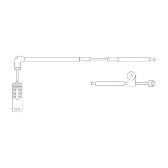 Kit de contact avertisseur, usure des plaquettes de freins DELPHI