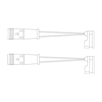Kit de contact avertisseur, usure des plaquettes de freins DELPHI LZ0185