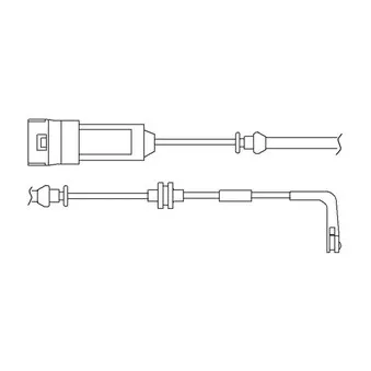 Kit de contact avertisseur, usure des plaquettes de freins DELPHI LZ0186