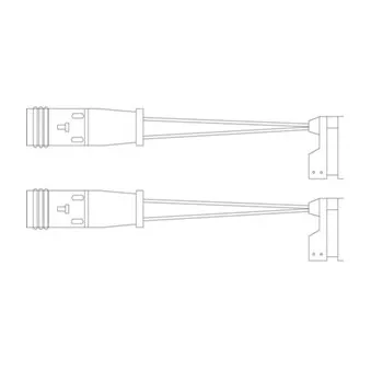 Kit de contact avertisseur, usure des plaquettes de freins DELPHI LZ0190