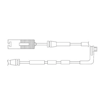 Kit de contact avertisseur, usure des plaquettes de freins DELPHI LZ0192