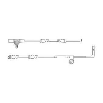Kit de contact avertisseur, usure des plaquettes de freins DELPHI LZ0194