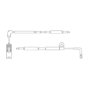 Kit de contact avertisseur, usure des plaquettes de freins DELPHI