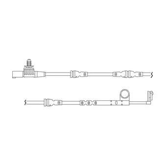 Kit de contact avertisseur, usure des plaquettes de freins DELPHI