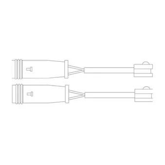 Kit de contact avertisseur, usure des plaquettes de freins DELPHI LZ0199