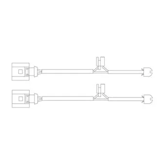 Kit de contact avertisseur, usure des plaquettes de freins DELPHI LZ0200