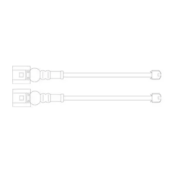 Kit de contact avertisseur, usure des plaquettes de freins DELPHI LZ0201
