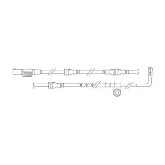Kit de contact avertisseur, usure des plaquettes de freins DELPHI