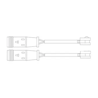 Kit de contact avertisseur, usure des plaquettes de freins DELPHI