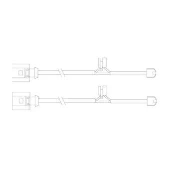 Kit de contact avertisseur, usure des plaquettes de freins DELPHI LZ0205