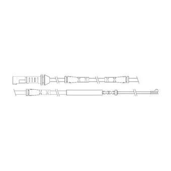 Kit de contact avertisseur, usure des plaquettes de freins DELPHI LZ0212