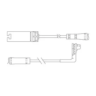 Kit de contact avertisseur, usure des plaquettes de freins DELPHI LZ0214