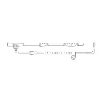 Kit de contact avertisseur, usure des plaquettes de freins DELPHI LZ0228