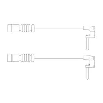 Kit de contact avertisseur, usure des plaquettes de freins DELPHI