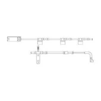 Kit de contact avertisseur, usure des plaquettes de freins DELPHI