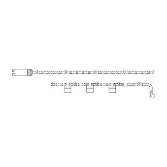Kit de contact avertisseur, usure des plaquettes de freins DELPHI LZ0234