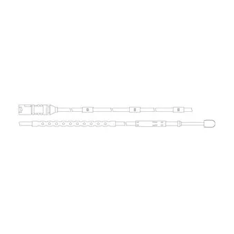 Kit de contact avertisseur, usure des plaquettes de freins DELPHI LZ0240