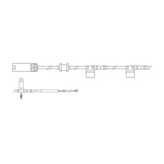 Kit de contact avertisseur, usure des plaquettes de freins DELPHI LZ0241
