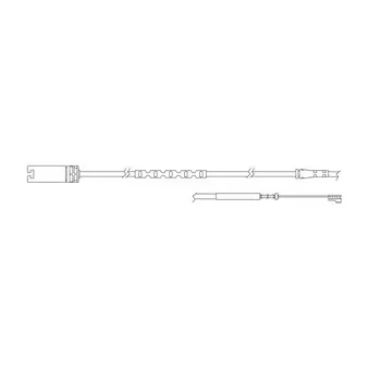 Kit de contact avertisseur, usure des plaquettes de freins DELPHI LZ0243