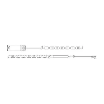Kit de contact avertisseur, usure des plaquettes de freins DELPHI LZ0244