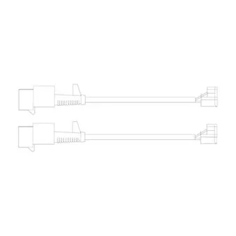 Kit de contact avertisseur, usure des plaquettes de freins DELPHI LZ0246