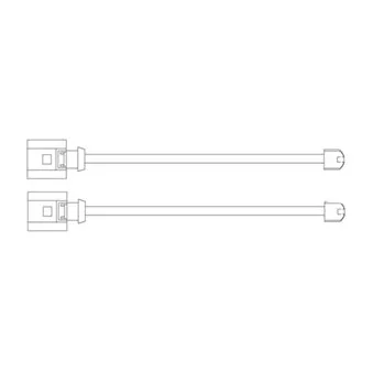 Kit de contact avertisseur, usure des plaquettes de freins DELPHI LZ0248